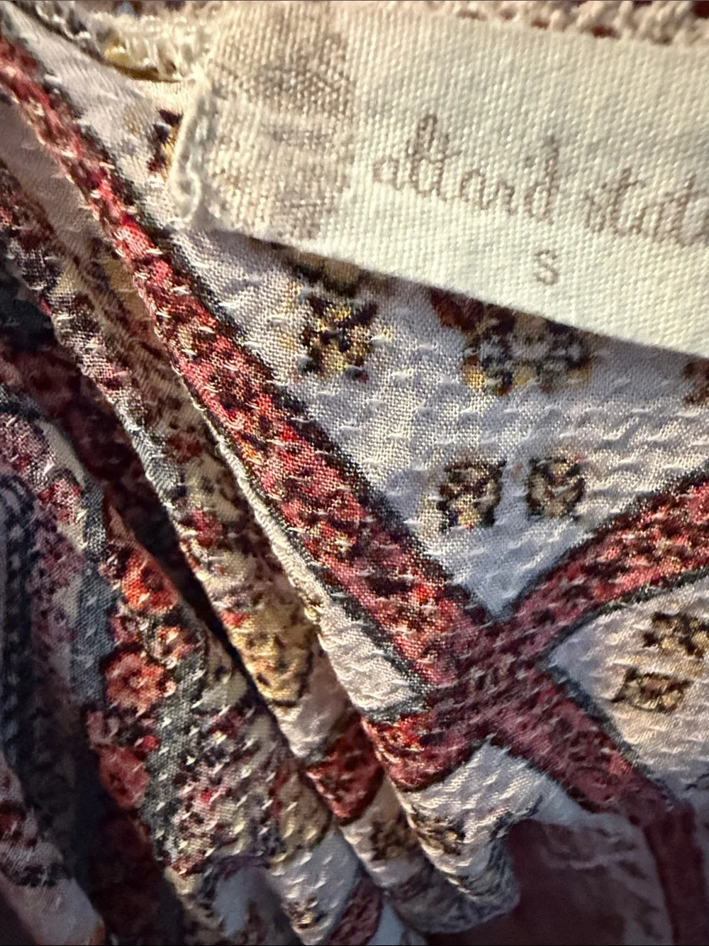 Boho Floral Open-Front Cardigan Sweater - Cream Floral